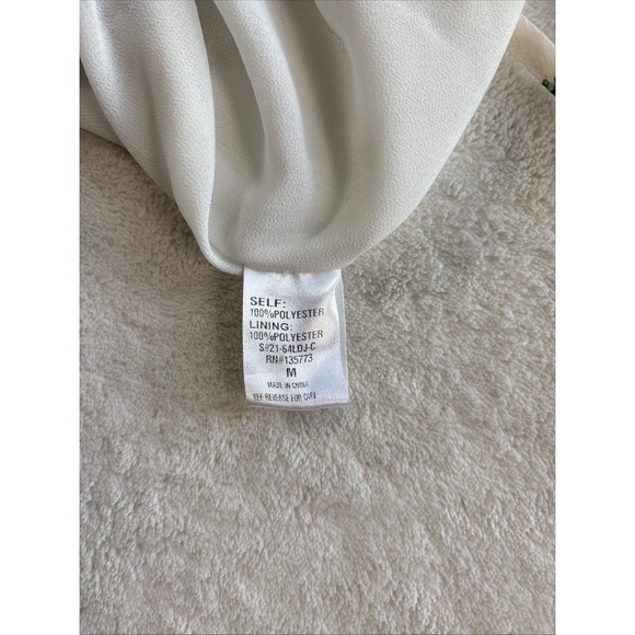 VICI Women's Floral Ruffle Tiered Mini Dress Sheer Long Sleeve Size M - Picture 10 of 11